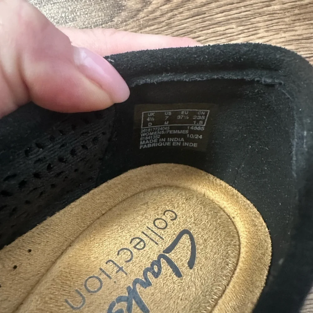 Clarks Black Trish Cove Slip On